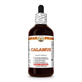 Calamus (Acorus Calamus) Dry Root Tincture, Made in Hawaii, Organic Raw Materials, All Natural, Vegan, Pure Liquid Extract - 4 fl.oz