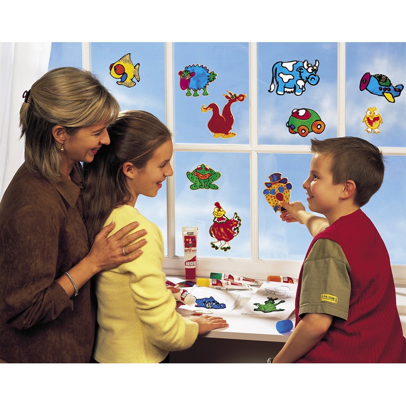 Pebeo Arti'Stick Repositionable Window Paint 75ml-Light Green