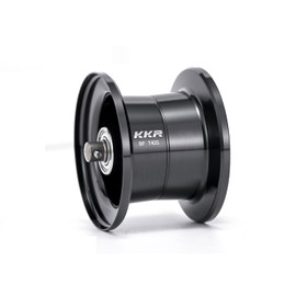 KKR T42S Bait Reel Spool Custom Spool 25 ALPHAS BF TW Compatible (Black)