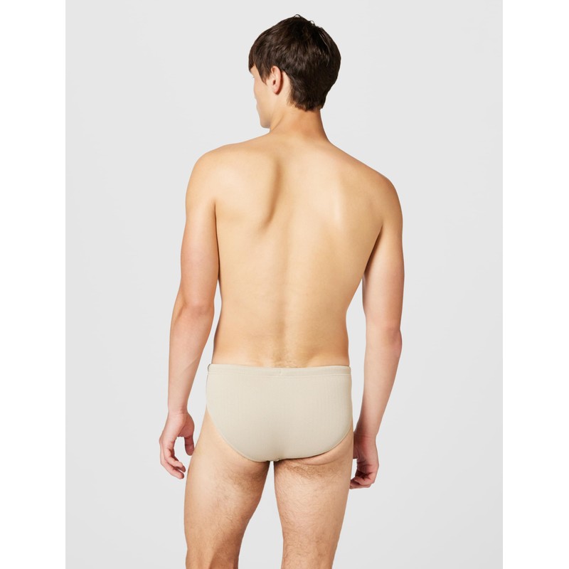 EMPORIO ARMANI Slip da Uomo in Raso con Etichetta Marrone