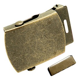 Build A Belt Classic Antique Gold Slider 1.25" Wide Buckle