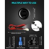 2PCS Waterproof DC 12V Voltage Meter, LED Digital Display Voltmeter
