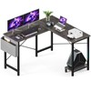 DUMOS L Shaped Computer Desk Gaming Corner 50 Inch Home
