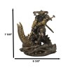 Thor Ragnarok Figurine Norse Donar Slaying Midgard Dragon With Mjolnir