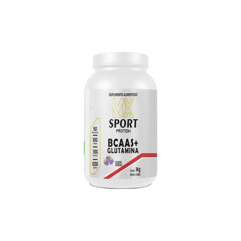 Aminoácidos Bcaas Glutamina Mx Sport 1 Kg Varios Sabores