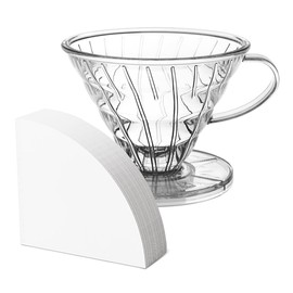 Proxima Direct V60 Plastic Coffee Dripper Size01 & Coffee Filter Paper
