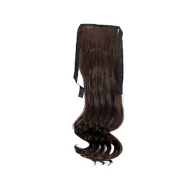 WIG ME UP - YZF-TC18-6 Hairpiece Braid Brown Wavy 45 cm Tape Hair Clip Hair Extension
