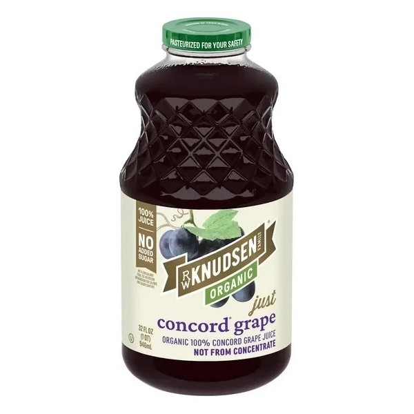 Unbranded R.W. Knudsen Family Organic Just Concord Grape Juice, 32-Fluid