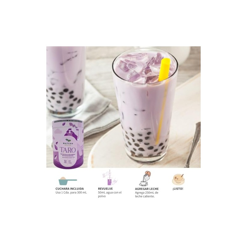 Taro Para Bebidas 200g Sin Azúcar Refinada Ni Lácteos. Polvo