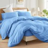 SSW HOMES King Size Duvet Cover Set (Light Blue) -