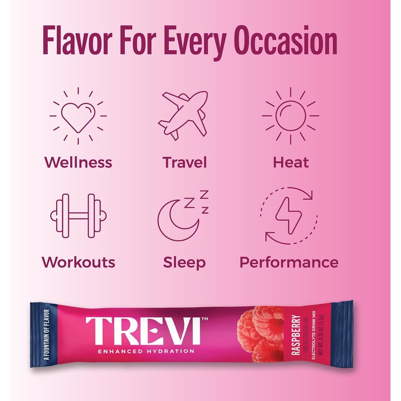TREVI ™ Electrolitos sin azúcar - Sobres de bebida hidratante