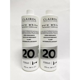 Clairol Pack of 2 Clairol Pure White 20 Volume Creme Developer, 16oz