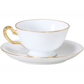 Okura Toen Gold Line (Rim Shape) Cup & Saucer 6c/1001