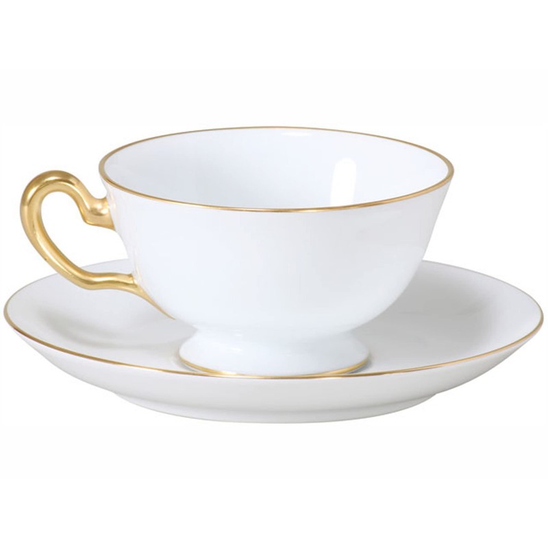 Okura Toen Gold Line (Rim Shape) Cup & Saucer 6c/1001