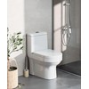 Ceramic Toilet Brush & Holder Set - Freestanding Deep-Cleaning Toilet