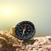 ZHIZHOUNEY Waterproof Clear Cover Mini Sighting Compass Navigation Compass -
