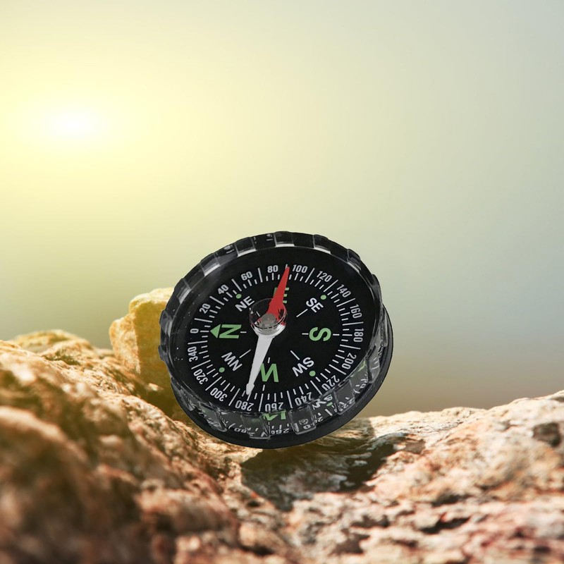 ZHIZHOUNEY Waterproof Clear Cover Mini Sighting Compass Navigation Compass -
