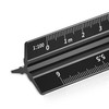 Rena Chris Architectural Metric Scale Ruler: 30cm Ruler, Aluminum Architect