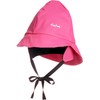 Playshoes Girl's Kids Waterproof Rain with Fleece lining Hat, Pink,