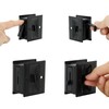 SUNTAI Privacy Sliding Door Lock with Pull, Solid Brass Pocket