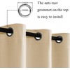 JIUZHEN Beige Blackout Curtains with Tiebacks - Thermal Insulated, Light