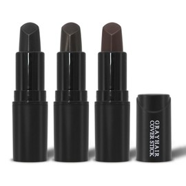 White Hair.com Gray Cover Stick 3.5g, dark brown, 4 pcs / 흰머리닷컴 새치커버스틱 3.5g, 흑갈색, 4개