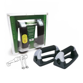 GREEN HILL Push Up Bar Push Up Bars for Muscle Building (Black/Grey)