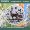 Springfield Indoor Outdoor Thermometer, Wireless Outdoor Thermometer with Large Numbers