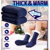 DoSmart Mens Fuzzy Slipper Socks Fleece Cozy Winter Warm Non