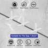 sourcing map 300Pcs Tile Spacers 1.5mm 1/16" Wall Floor Tile