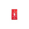 Morris 83495 Emergency Metal Switch Plate, Utility, Gas, Red