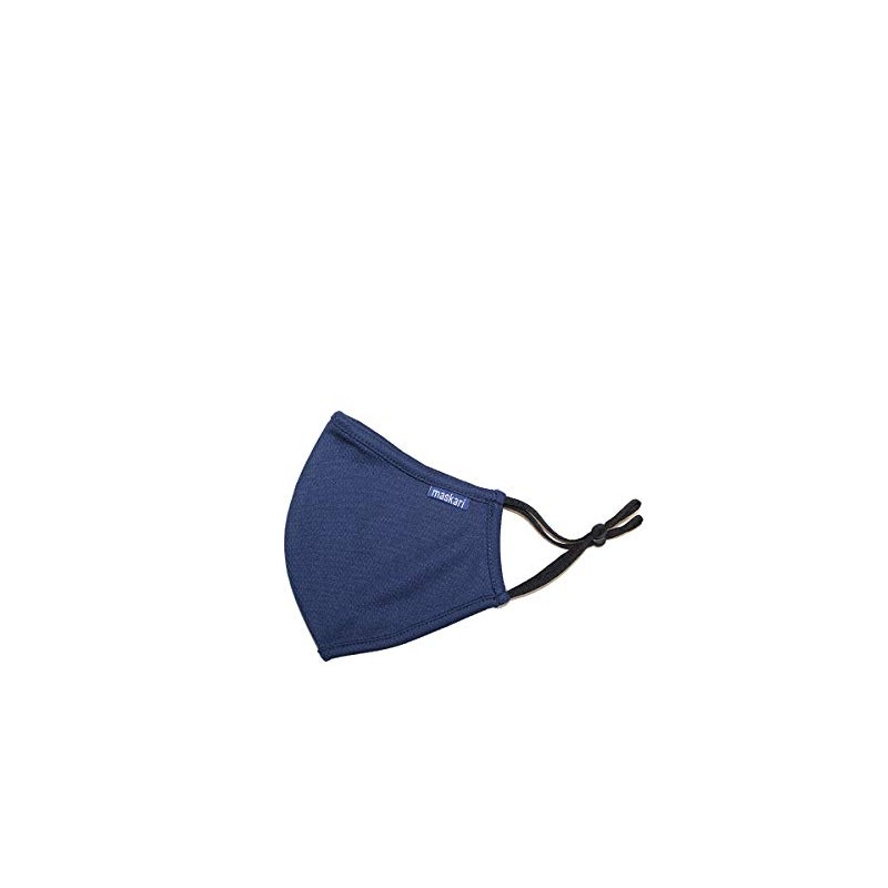 Maskari Maskari Navy Blue Reusable Face Mask | Washable |