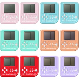 12 piezas de recuerdos de fiesta de videojuegos para niños, llavero de videojuegos, suministros de fiesta de videojuegos