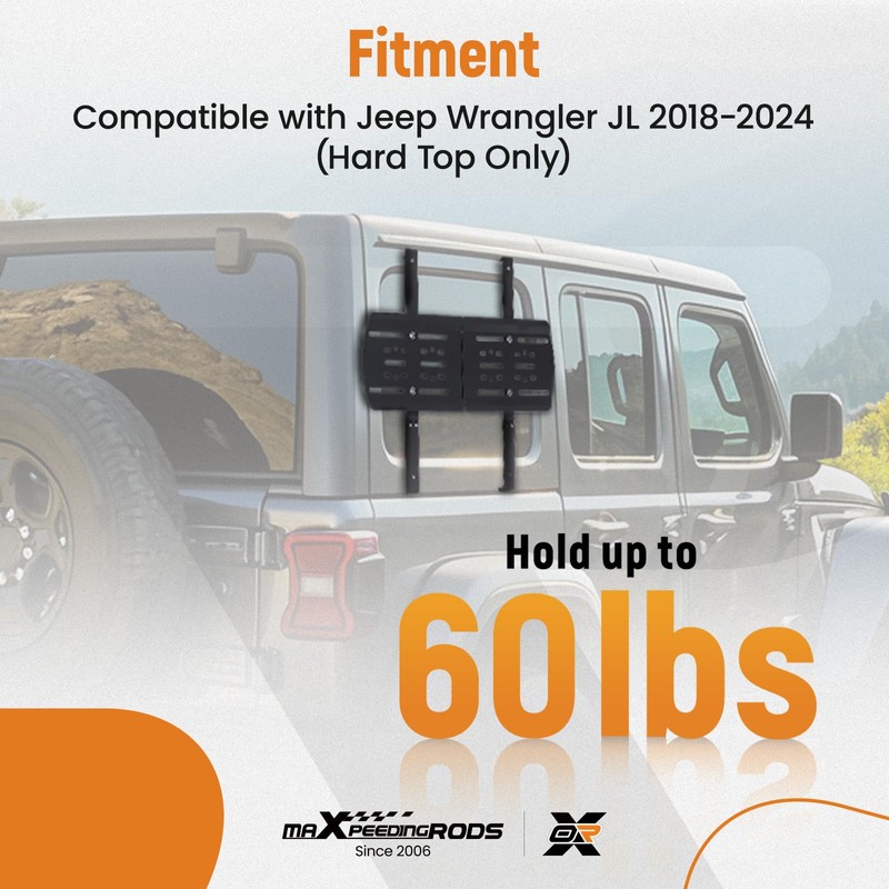 maXpeedingrods Rear Window Storage Panel Kit for Jeep Wrangler JL