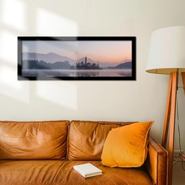 PEALSN 8x24 Picture Frame Black, Photo Frame for Wall Mounting Display Horizontally or Vertically Hanging, 1 Pack