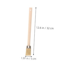 SOLUSTRE Gebogene Lenkerbürste für Auto, Pinsel für Decken, Automobilwerkzeuge, Reifenbürste zur Montage, Bürste für Reifenfett, Pinsel mit Borsten, Beige