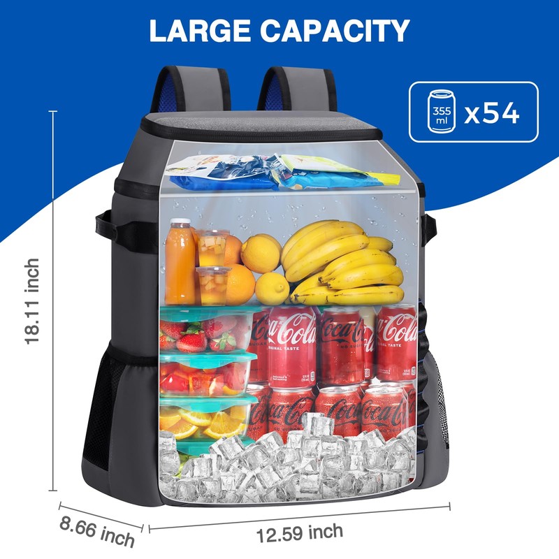 Heytrip Cooler Backpack 54 Cans Insulated Cooler Bag with Sternum
