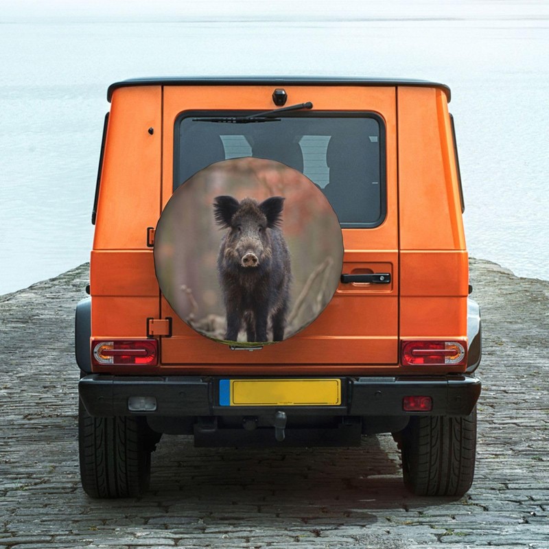 Replacement Car Tyre Cover, Cute Boar Print, Waterproof, Dustproof, Tyre