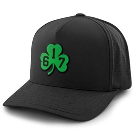 Chowdaheadz 617 Shamrock PVC Performance Hat Black