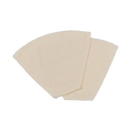 Fackelmann 42228 Reusable Coffee Filter, Eco Friendly Cotton Coffee Filter, Washable Filter, Beige, Cotton, 16.7 x 12 x 5.5 cm