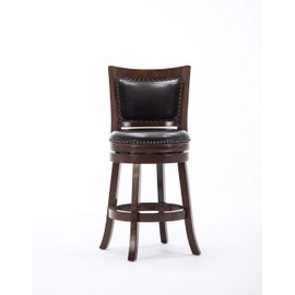 Boraam Bristol Counter Height Swivel Stool, 24-Inch, Cappuccino