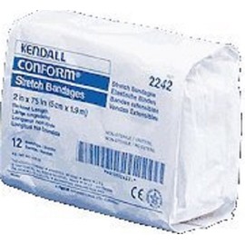 Covidien 2242 Curity Stretch Bandage, 2" x 75" Size (Pack of 12)