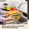 Baderke 5 Pcs Gold Strainers and Colanders Set Including 4/5