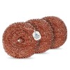 FUSL Copper Sponge Scratch-Free Pack of 3 - Antibacterial Cleaning