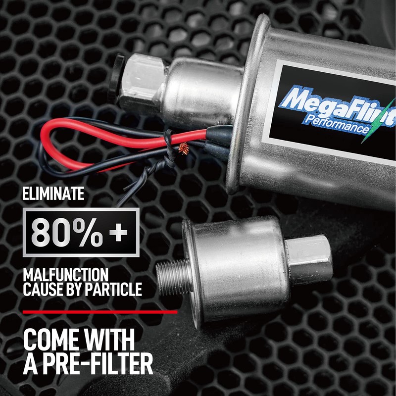 Megaflint Inline Fuel Pump 12V Universal Electric Fuel Pump Low