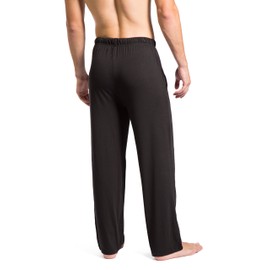 Fishers Finery Men's EcoFabric Jersey Pajama Pant; Lounge Pant (Black, XL-SHORT)