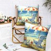 Kwlegh Summer Beach Themed Pillow Covers Beach Chair Throw Pillow