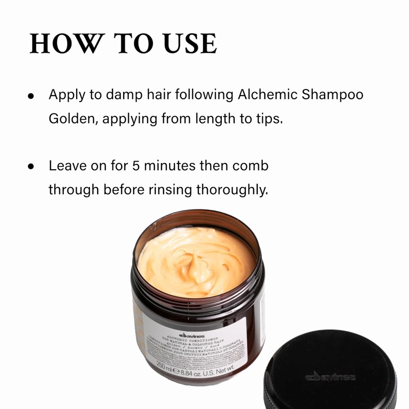 Davines Alchemic Conditioner - # Golden (For Natural & Coloured