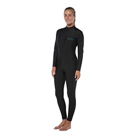 EcoStinger Sun Protective Swimwear Stinger Swim Suit Full Body Dive Skin Black (L)