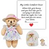 ChilArt Mini Handcrafted Tiny Teddy Bear Gift Set with Floral